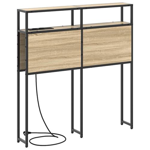 Zagłówek do przechowywania z półką dąb sonoma 80 cm na Arena.pl