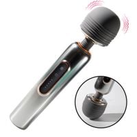 masażer wand metaliczny silikonowy b series cute usb 24 cm