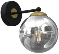 Lampa ścienna Reflex MLP8412 kula przydymiona złota