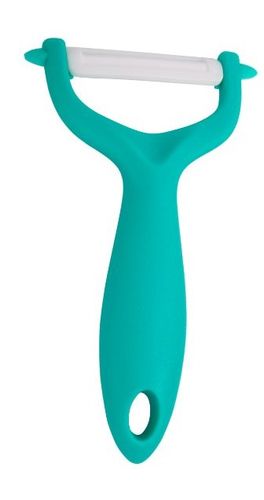 Obierak skrobak ceramiczny poprzeczny do warzyw owoców 14 cm turkusowy na Arena.pl