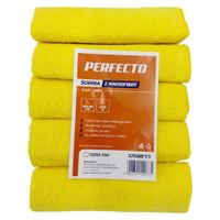 ścierka z mikrofibry 30x30cm perfecto 5szt żółta