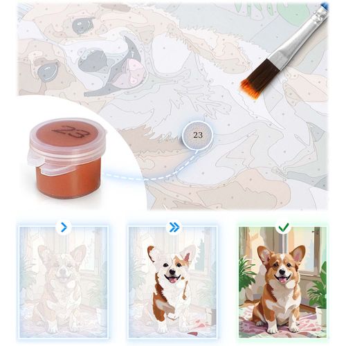 Obraz do malowania po numerach 40x50 cm Massido Portret kobiety na Arena.pl