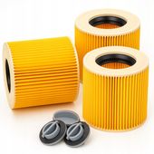 3x Filtr do odkurzacza Karcher Papierowy Harmonijkowy filtr zamiennik