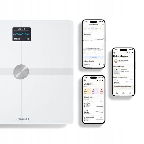 Withings Body Smart waga zaawansowana analiza składu masy ciała tętno na Arena.pl