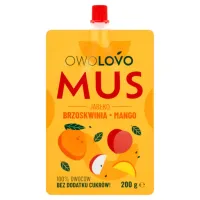 OWOLOVO MUS JABŁKO-BRZOSKWINIA-MANGO 200G