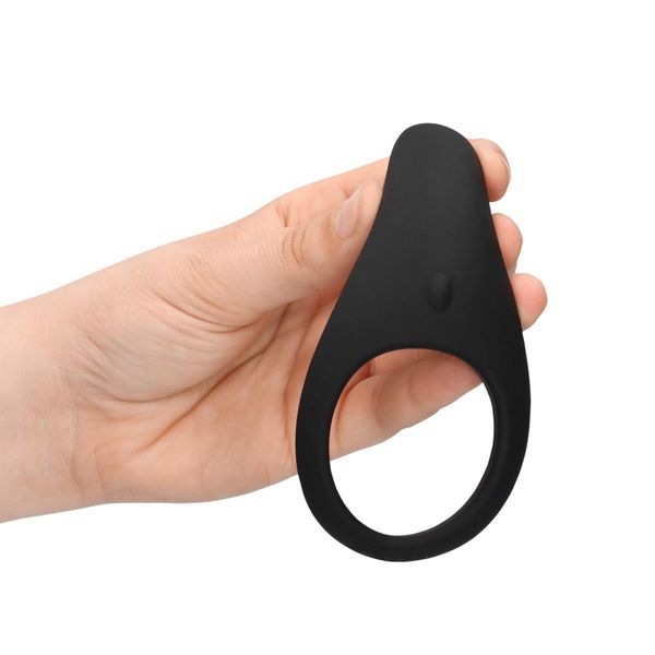 Pointed Vibrating Cock Ring - Licorice Black zdjęcie 4