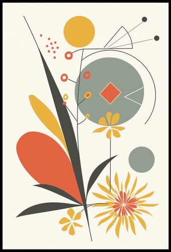 Plakat 61x90,5cm Geometryczny Ogród na Arena.pl