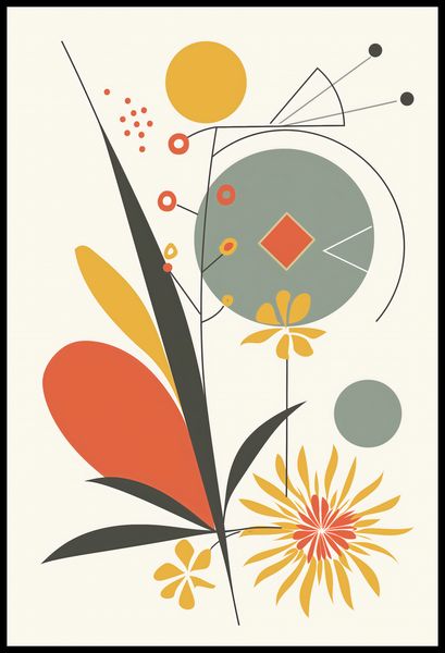 Plakat 61x90,5cm Geometryczny Ogród zdjęcie 2