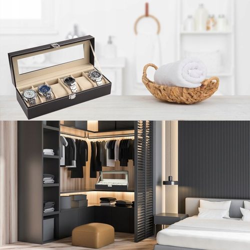 SZKATUŁKA NA ZEGARKI PUDEŁKO ORGANIZER BIŻUTERIĘ na Arena.pl