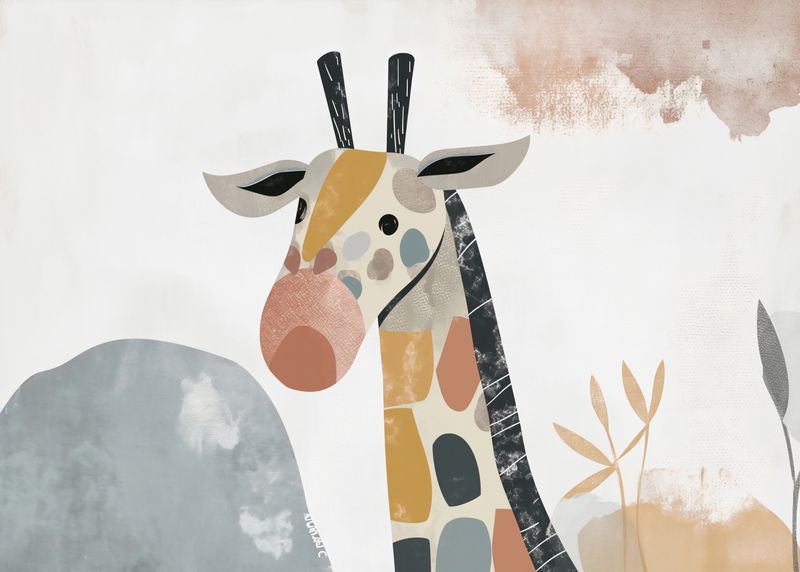 Plakat 35x25cm Żyrafa Bambino zdjęcie 1