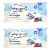 ZESTAW 2 SZTUK BABYDREAM CHUSTECZKI NAWILŻANE DLA NIEMOWLĄT 80SZT