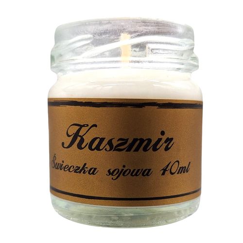 Świeczka Sojowa Kaszmir 40 ml Ręcznie Robiona w Słoiczku Premium na Arena.pl