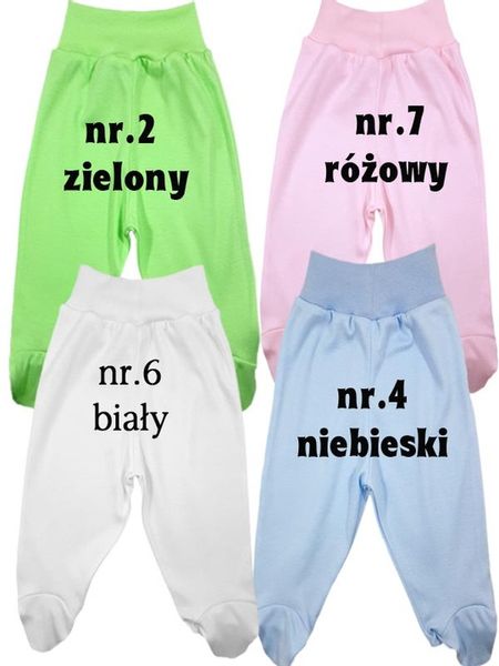 Półśpiochy półśpioszki 100% bawełna POLSKIE 62 cm zdjęcie 2