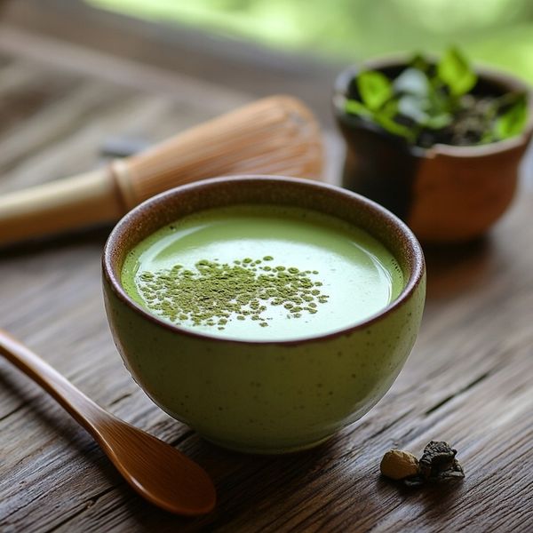 Zestaw Do Herbaty Matcha Japoński Bio 100g z Miotełką Chasen Bambusową zdjęcie 5