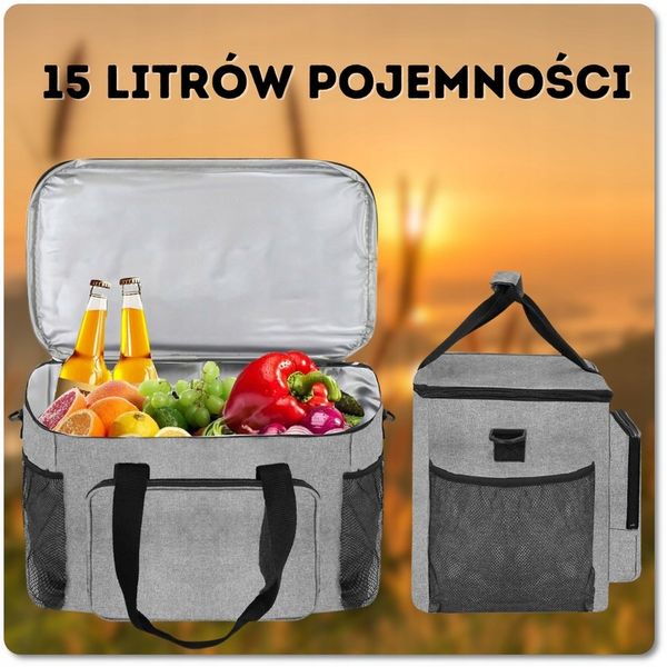 KOSZ PIKNIKOWY Z WYPOSAŻENIEM TERMICZNY TURYSTYCZNY DLA 4 OSÓB 21W1+ GRATIS zdjęcie 16