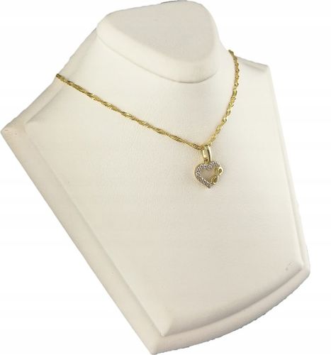 Złoty Łańcuszek 585 Naszyjnik Wisiorek Serce Grawer UPOMINEK GRATIS na Arena.pl