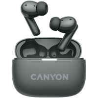 CANYON Słuchawki dokanałowe OnGo 10 ANC i ENC Szare