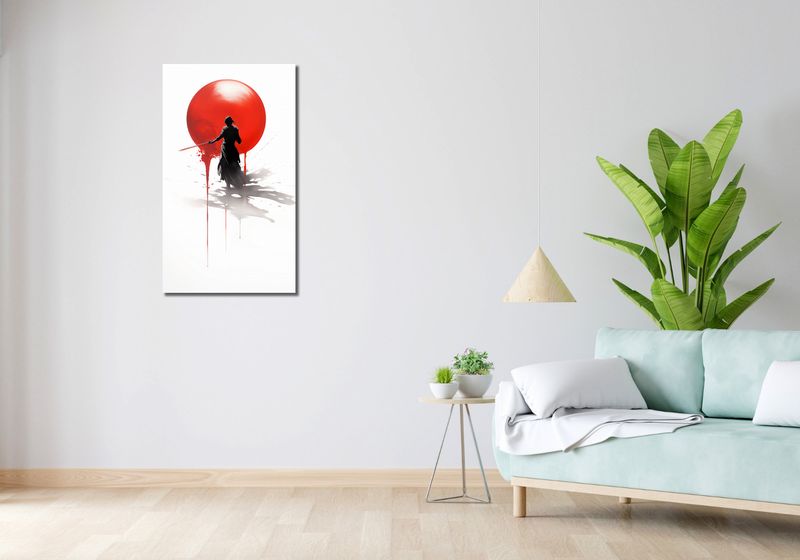 Obraz 50x90cm Samotny Samuraj zdjęcie 2