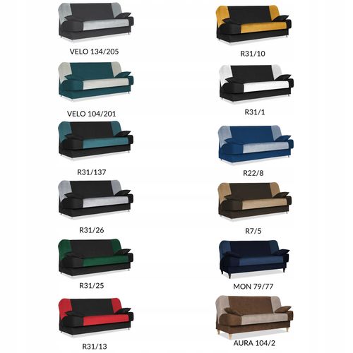 Kanapa sofa Sara Duo rozkładana wersalka spania bonell łóżko Family meble na Arena.pl