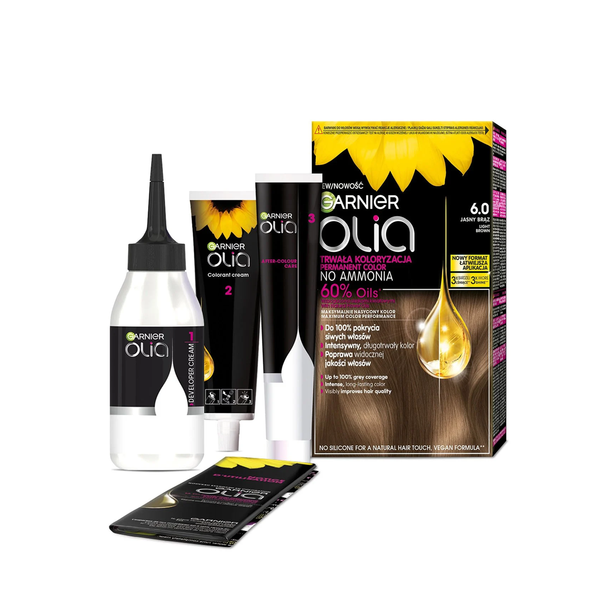 GARNIER Olia Farba do włosów nr 6.0 Light Brown zdjęcie 2