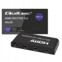 Rozdzielacz aktywny Qoltec Splitter 2 x HDMI 4K x 2K | 6Gb/s | 60Hz