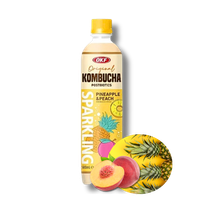 OKF Kombucha Pineapple Peach Zero, anansowo-brzoskwiniowa 500ml