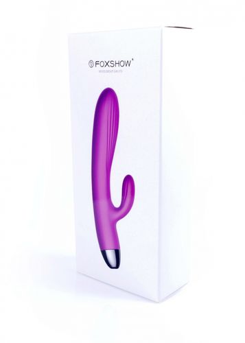 wibrator silicone vibrator and pulsator purple usb 7+7 function / heating na Arena.pl