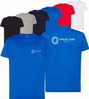 męska KOSZULKA T-SHIRT własny HAFT LOGO NAPIS firmowa reklamowa