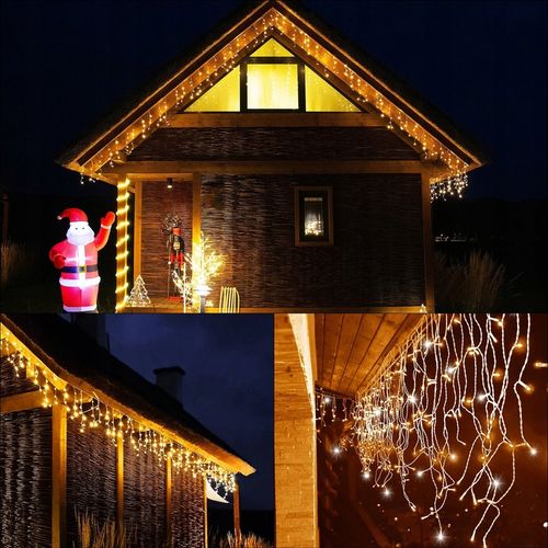 SOPLE 500LED LAMPKI ZEWNĘTRZNE 22,5M TIMER PILOT FLASH KURTYNA DWA KOLORY na Arena.pl