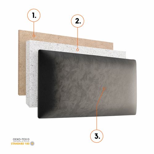 PANELE TAPICEROWANE ŚCIENNE RÓŻOWE WEZGŁOWIE 3D 100cm x 20cm na Arena.pl