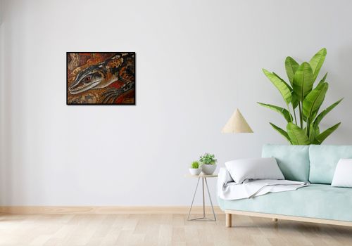 Plakat 65x50cm Oko Jaszczurki na Arena.pl