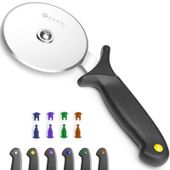nóż radełko do pizzy z klipsami haccp śr. 100 mm - hendi 617014