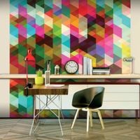 Fototapeta - Kolorowa geometria 350x270