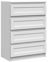 Nowoczesna Komoda 4 Szuflady 70 cm Biała PATIOS TS