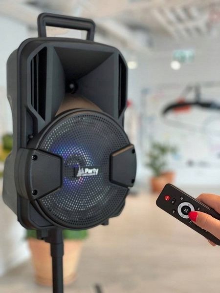 Kolumna BLUETOOTH KARAOKE MIKROFON STATYW PILOT zdjęcie 12