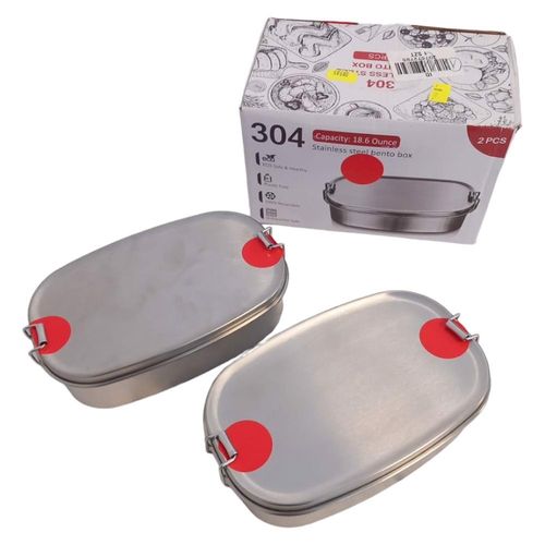 Lunchbox pojemnik metalowy 550ML 2szt na Arena.pl