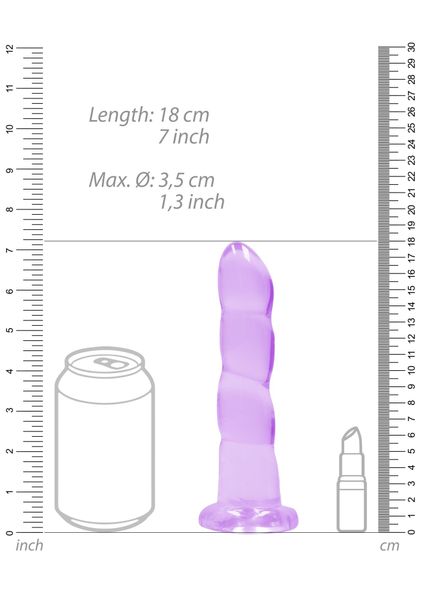 Non Realistic Dildo With Suction Cup - 7""""/ 17 Cm zdjęcie 5