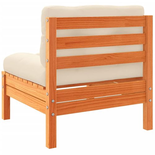 5-cz. zestaw mebli ogrodowych z poduszkami, woskowy brąz, sosna na Arena.pl