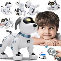 INTERAKTYWNY ROBO PIES ZDALNIE STEROWANY GŁOSEM PILOT ROBI SZTUCZKI TAŃCZY