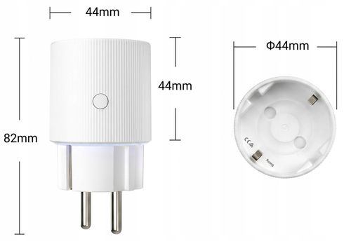 Inteligentne Gniazdko Pomiar 16A 3500W ZigBee TUYA Home Assistant PSMART na Arena.pl
