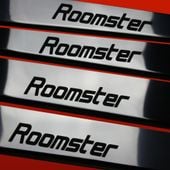 Listwa progowa SKODA ROOMSTER Stal nierdzewna 304 połysk  4szt