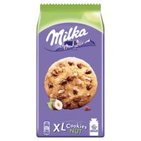 Milka XL Cookies Nuts Ciastka z kawałkami czekolady i orzechami 184 g