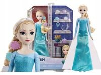 DISNEY KRAINA LODU LALKA KSIĘŻNICZKA ELSA lalka + akcesoria do włosów