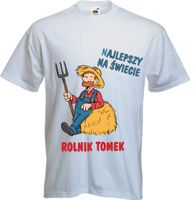 KOSZULKA Prezent dla ROLNIKA z imieniem rolnik