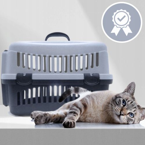 TRANSPORTER DLA PSA KOTA KRÓLIKA KLATKA KOJEC BOX DUŻY SZARY SOLIDNA na Arena.pl