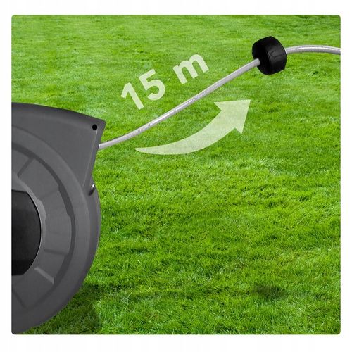 Zwijacz do wody HEVA wąż automatyczny ogrodowy 15m+1,5m pistolet zraszacz na Arena.pl