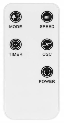 Wentylator kolumnowy TecVance Tower Fan biały zdjęcie 3