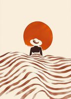 Plakat 13x18cm Chill Minimalistyczny , Wnętrza Styl Skandynawski, Boho