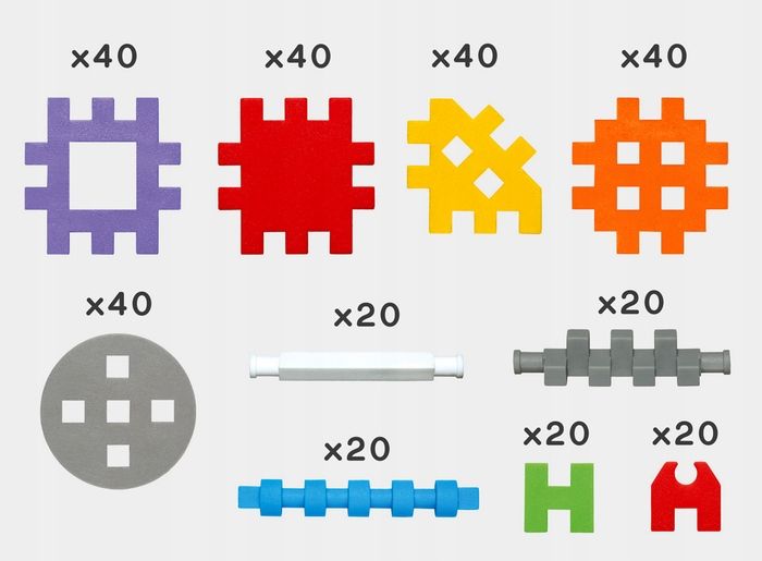 Marioinex Klocki Wafle Mini Konstruktor, 300 szt zdjęcie 3