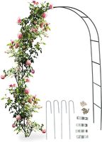 PERGOLA OGRODOWA ŁUK NA RÓŻE KWIATY 240cm + KOTWY